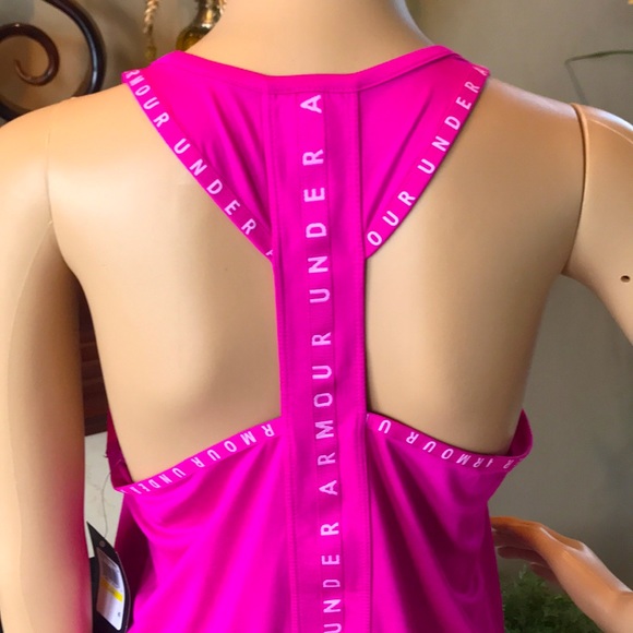 Brand New Under Armour Heatgear Pink Tank Top - Picture 4 of 15